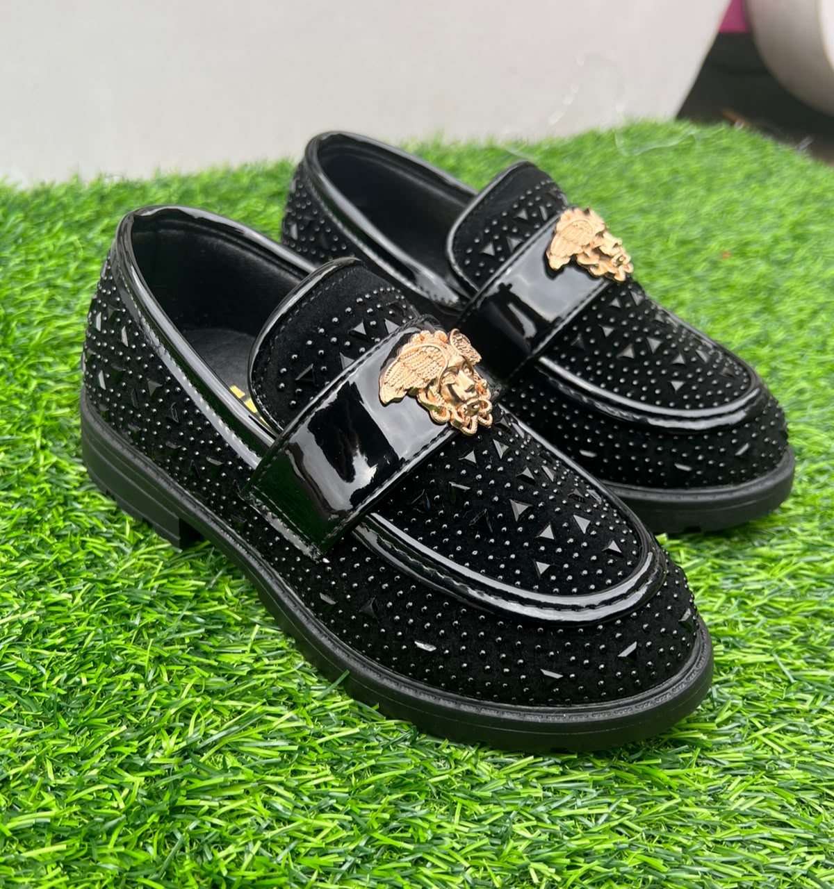 Kids glitter wetlook casuals