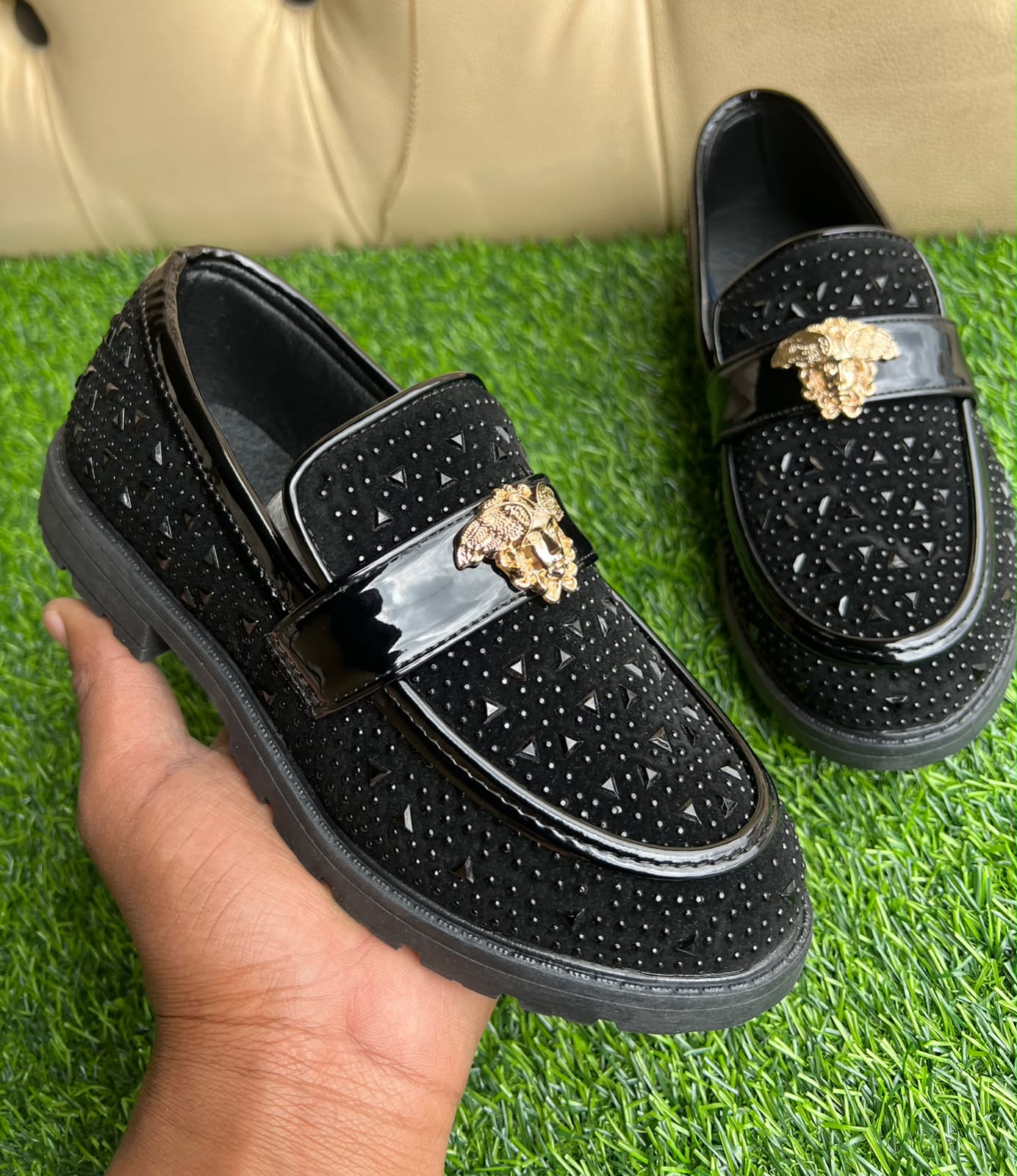 Kids glitter wetlook casuals